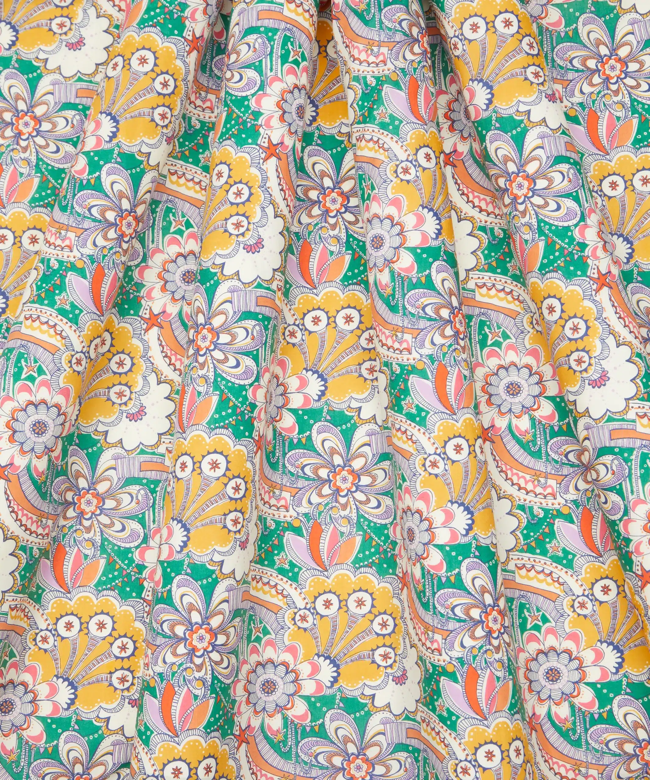 Liberty Fabrics Firework Garden Tana Lawn® Cotton Jade - Image 2