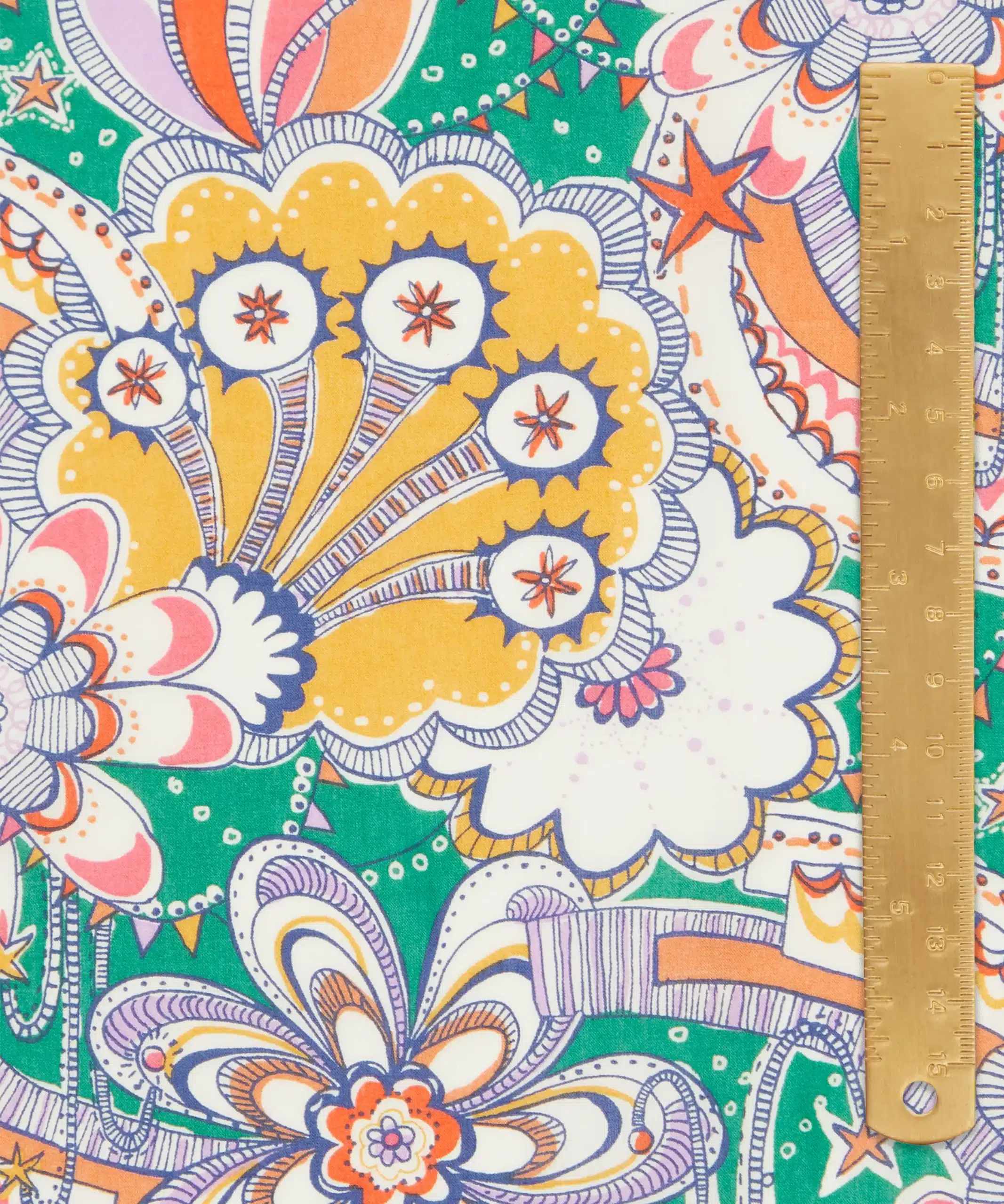 Liberty Fabrics Firework Garden Tana Lawn® Cotton Jade - Image 3