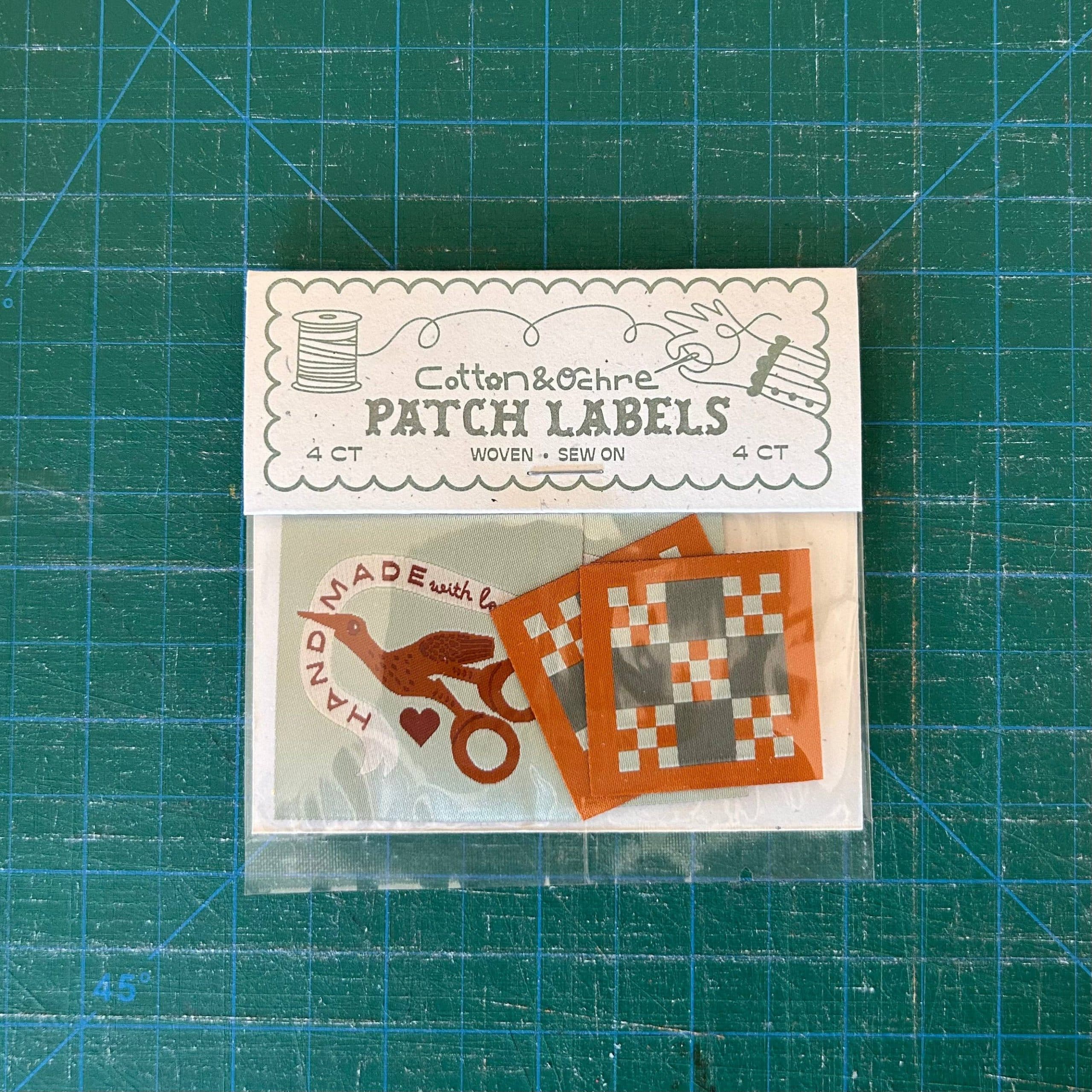Cotton & Ochre Handmade With Love Woven Patch Label Pack