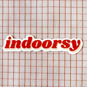 Feral Notions Indoorsy Vinyl Sticker