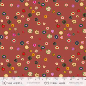 Windham Fabrics Heather Ross Boat Race Beads Brown