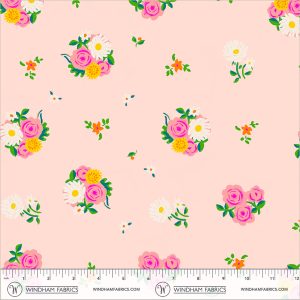 Windham Fabrics Heather Ross Boat Race Denyse Floral Blush