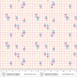 Windham Fabrics Heather Ross Boat Race Trellis Hot Pink