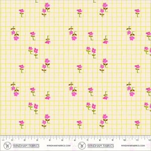 Windham Fabrics Heather Ross Boat Race Trellis Yellow
