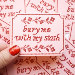Feral Ntions bury me with my stash Sticker