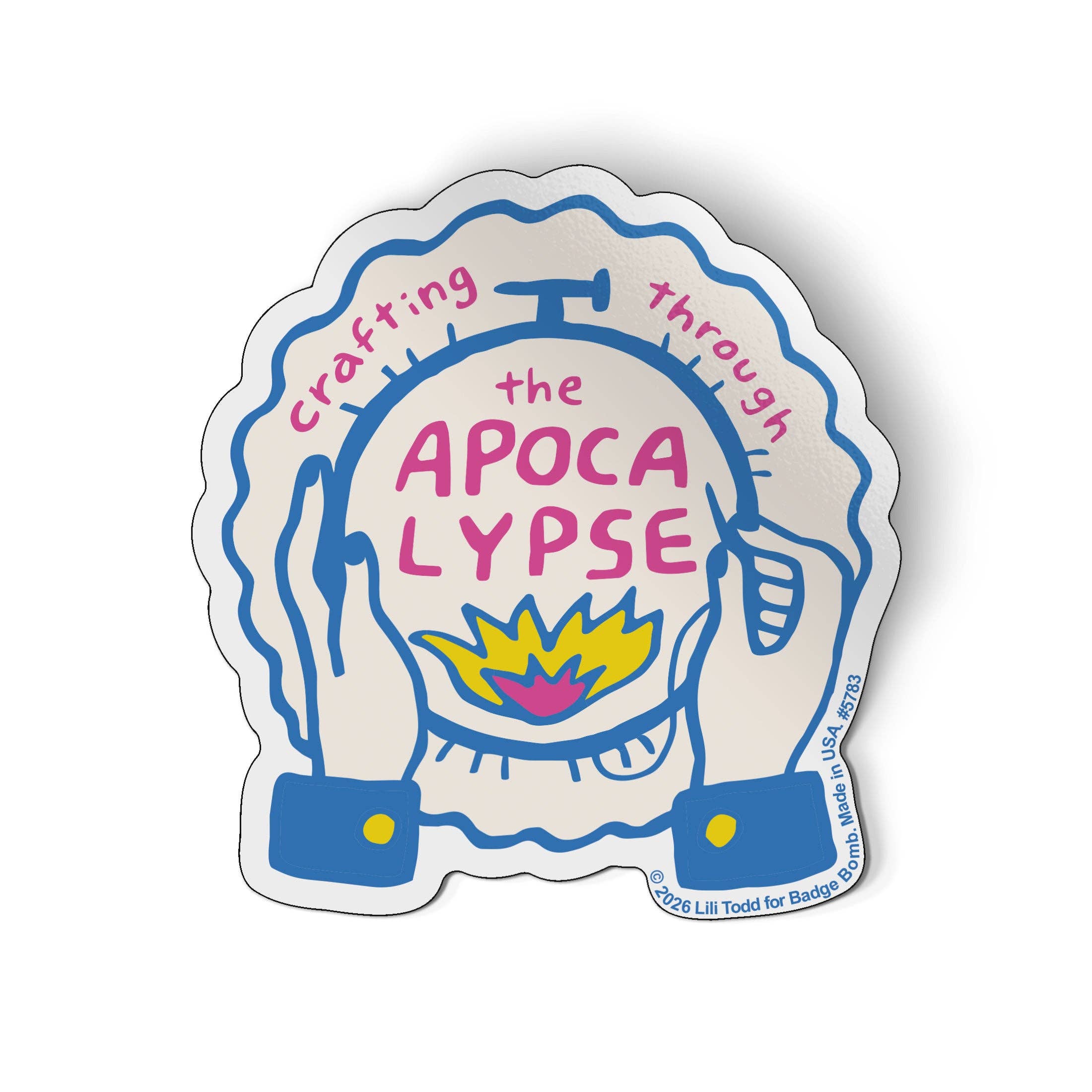 Badge Bomb Crafting Through The Apocalypse Sticker
