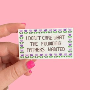 The Peach Fuzz Founding Fathers Sticker