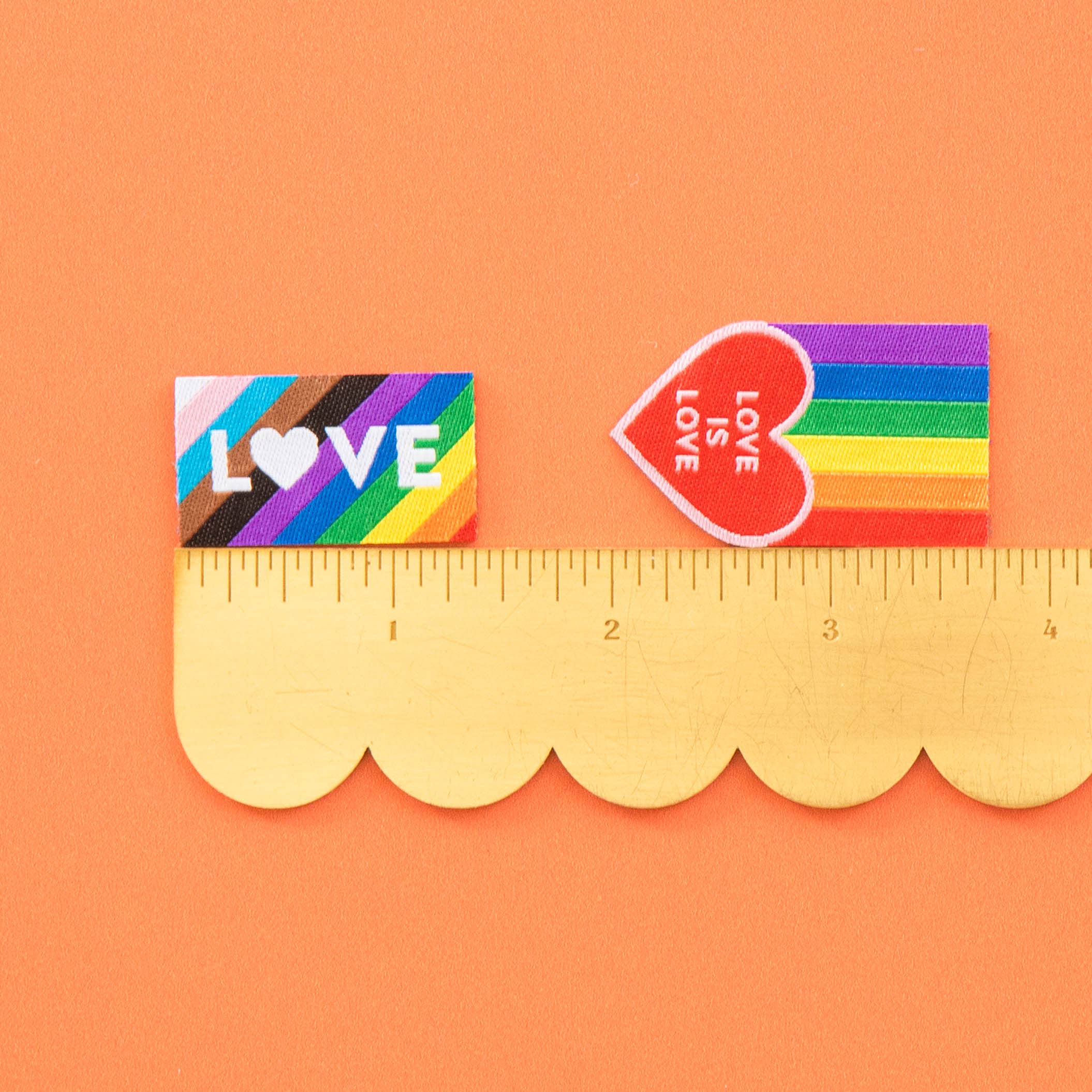 Sarah Hearts Pride Rainbow Iron-on Label Multipack - Image 2