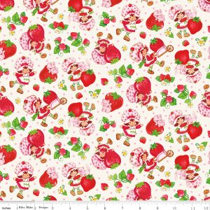 Riley Blake Designs The World of Strawberry Shortcake™ Toss Cream