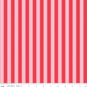 Riley Blake Designs The World of Strawberry Shortcake™ Stripes Red