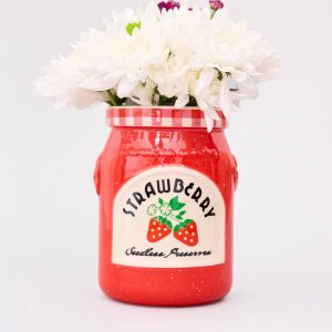 Ban.do Ceramic Vase, Strawberry Jam