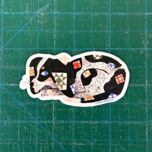 Cotton & Ochre Quilty Dog Sticker