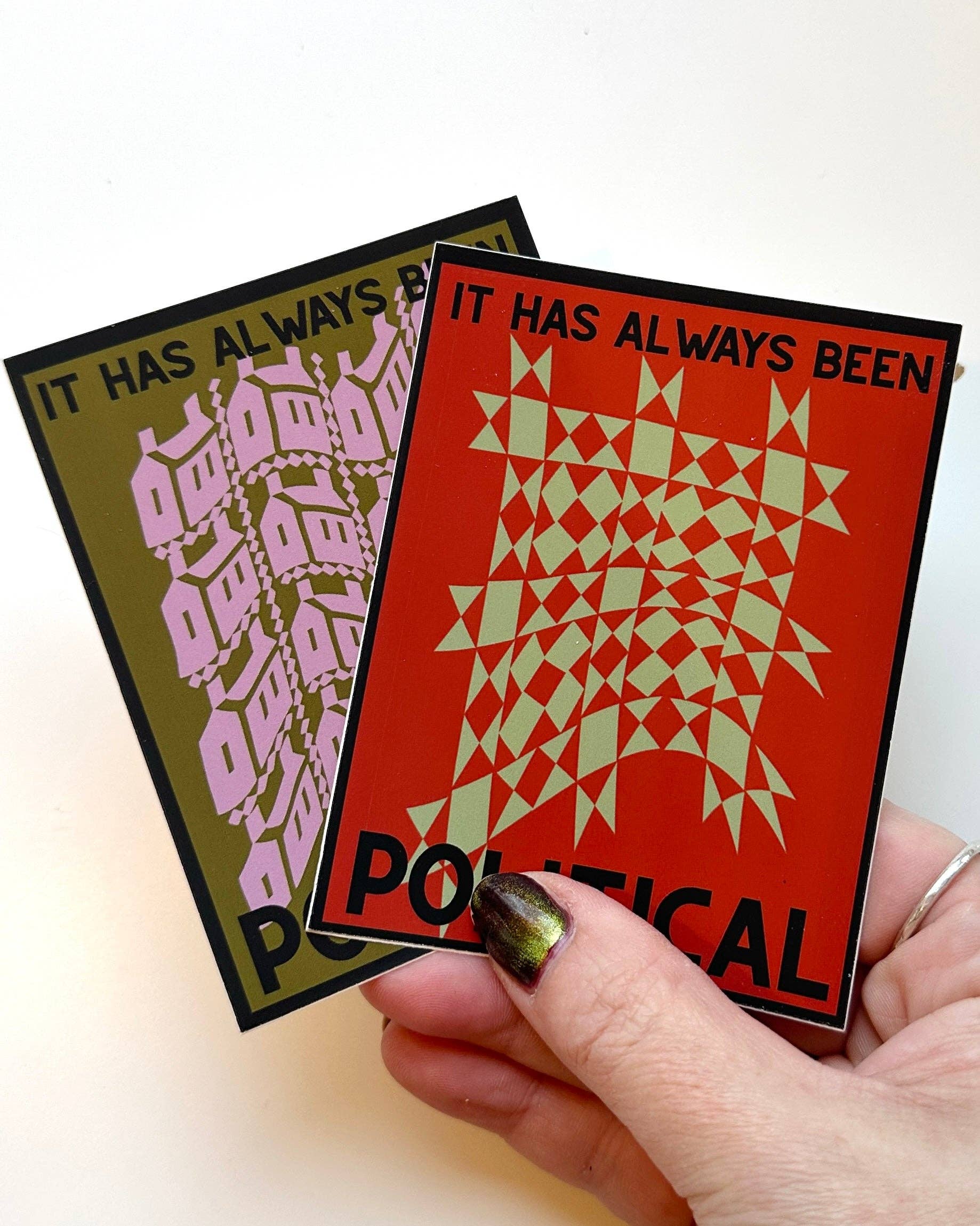 Feral Notions It has always been political Sticker Red Star - Image 3