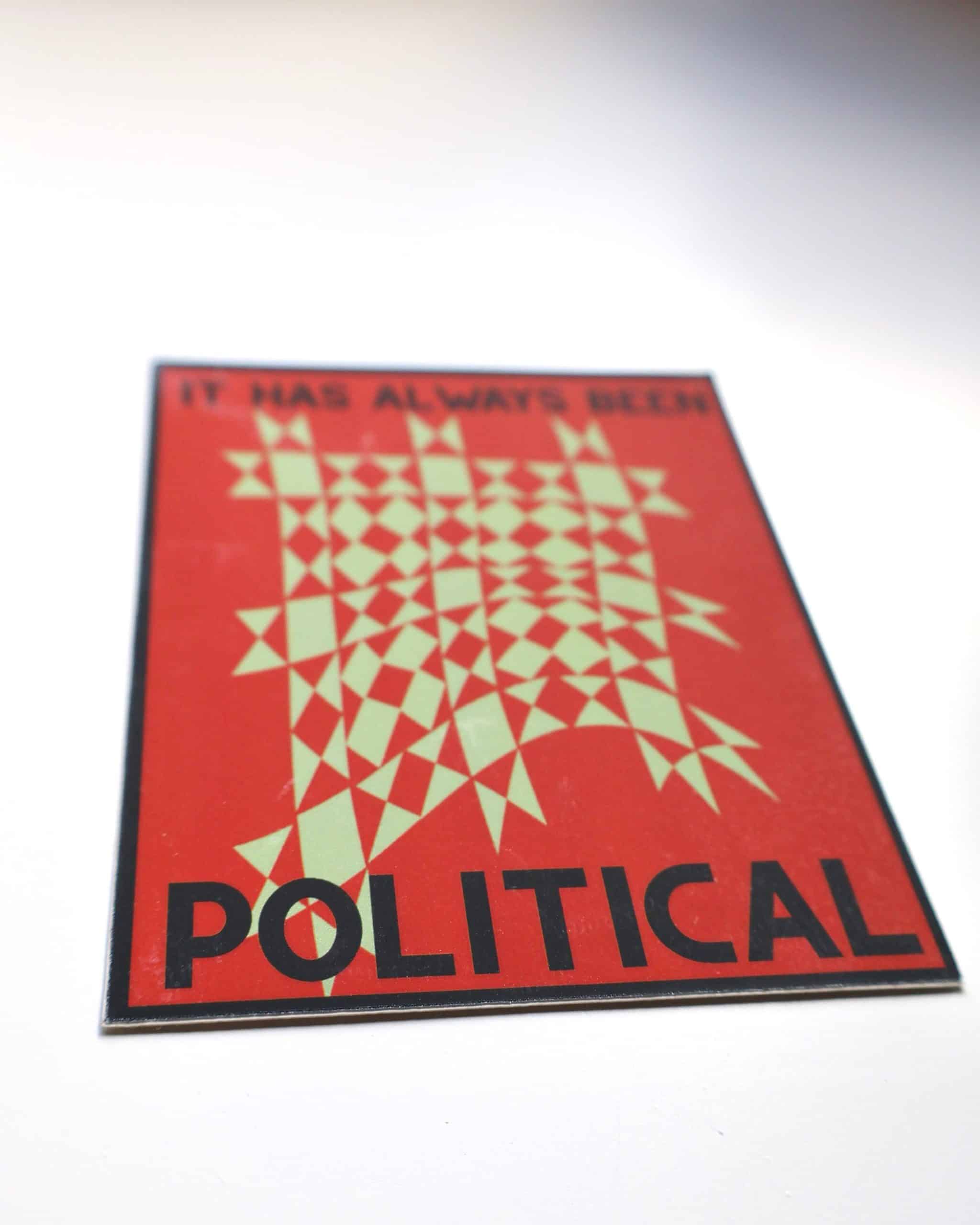 Feral Notions It has always been political Sticker Red Star - Image 4