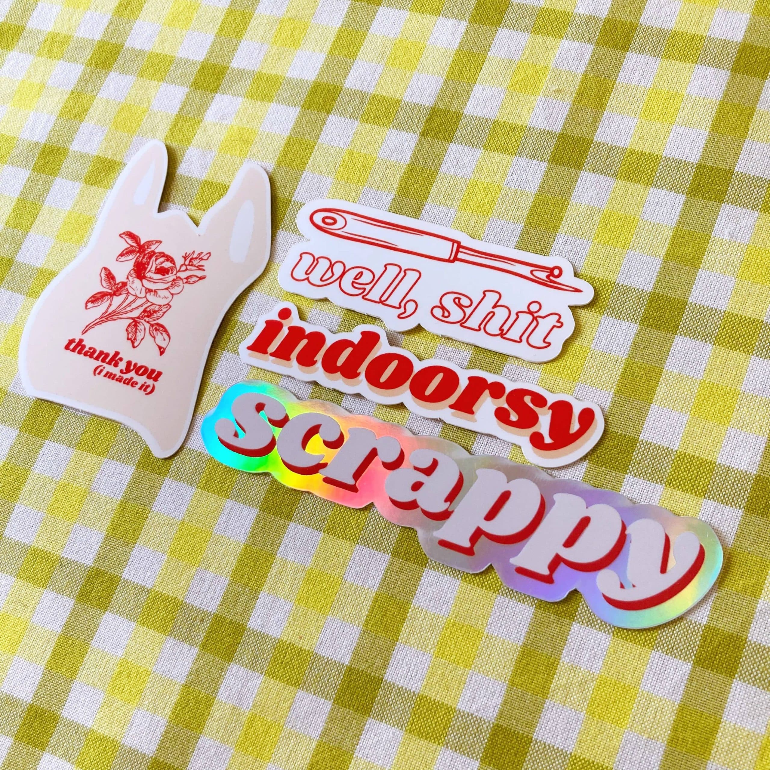 Feral Notions Indoorsy Vinyl Sticker - Image 4