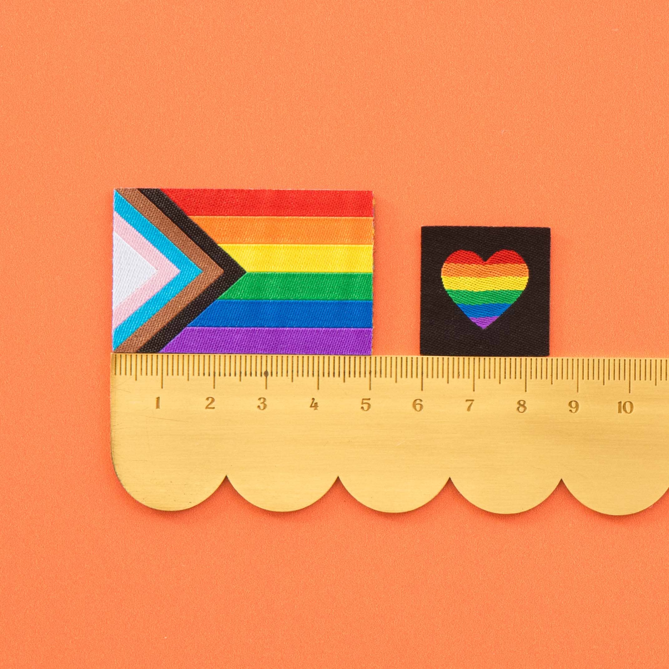 Sarah Hearts Pride Rainbow Iron-on Label Multipack - Image 3