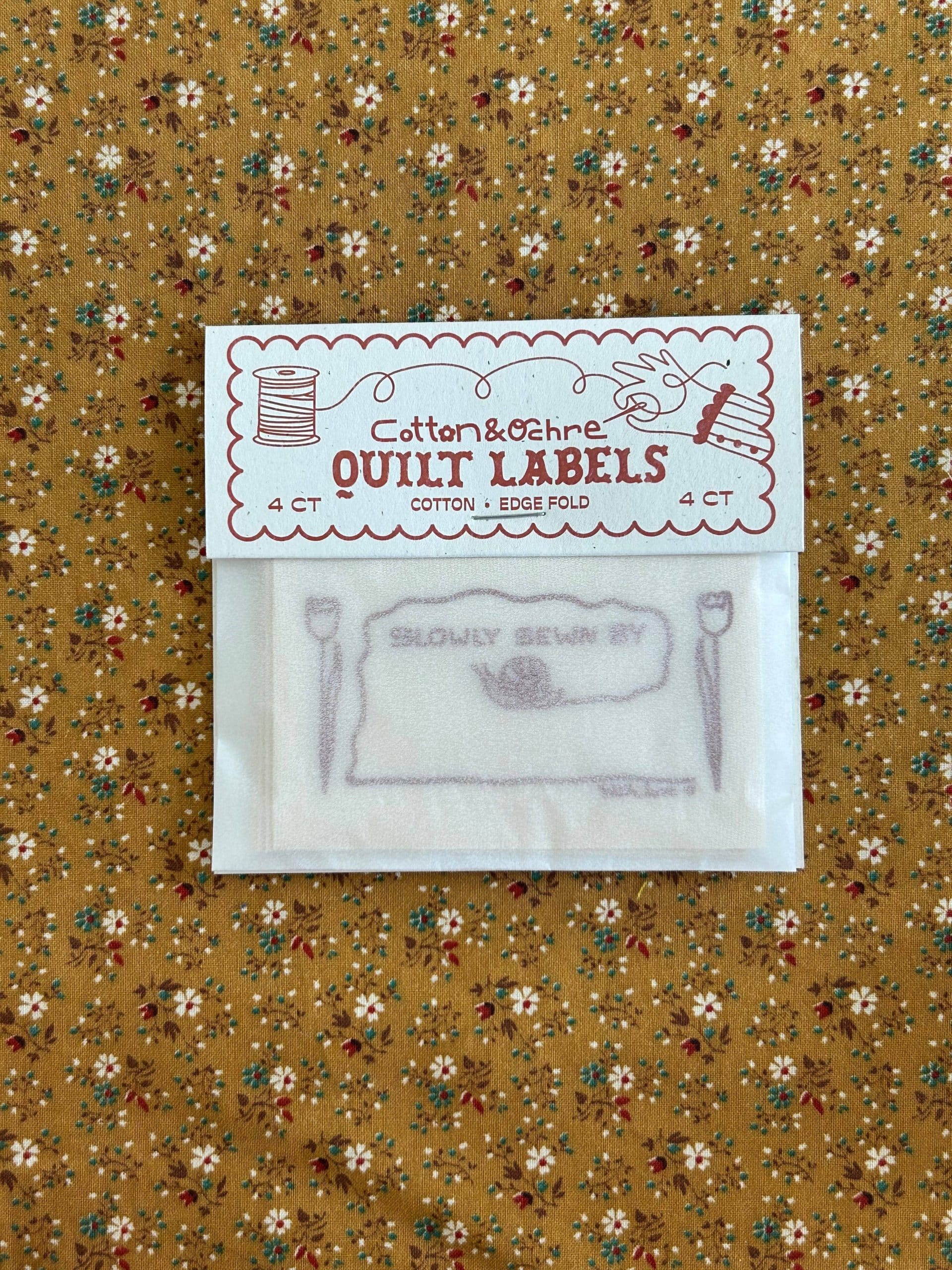 Cotton & Ochre Sewn Slow Quilt Labels - Image 2