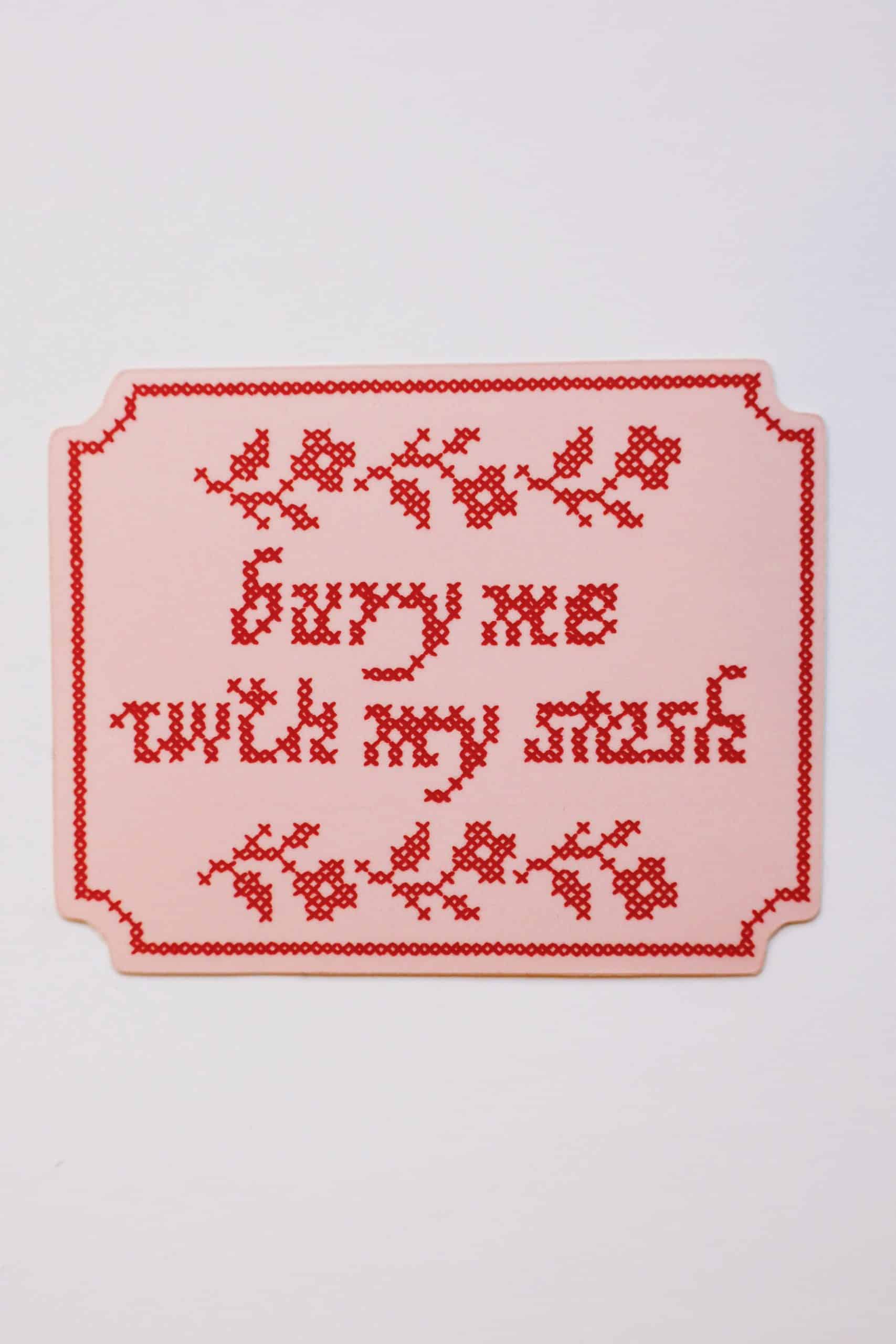 Feral Ntions bury me with my stash Sticker - Image 4