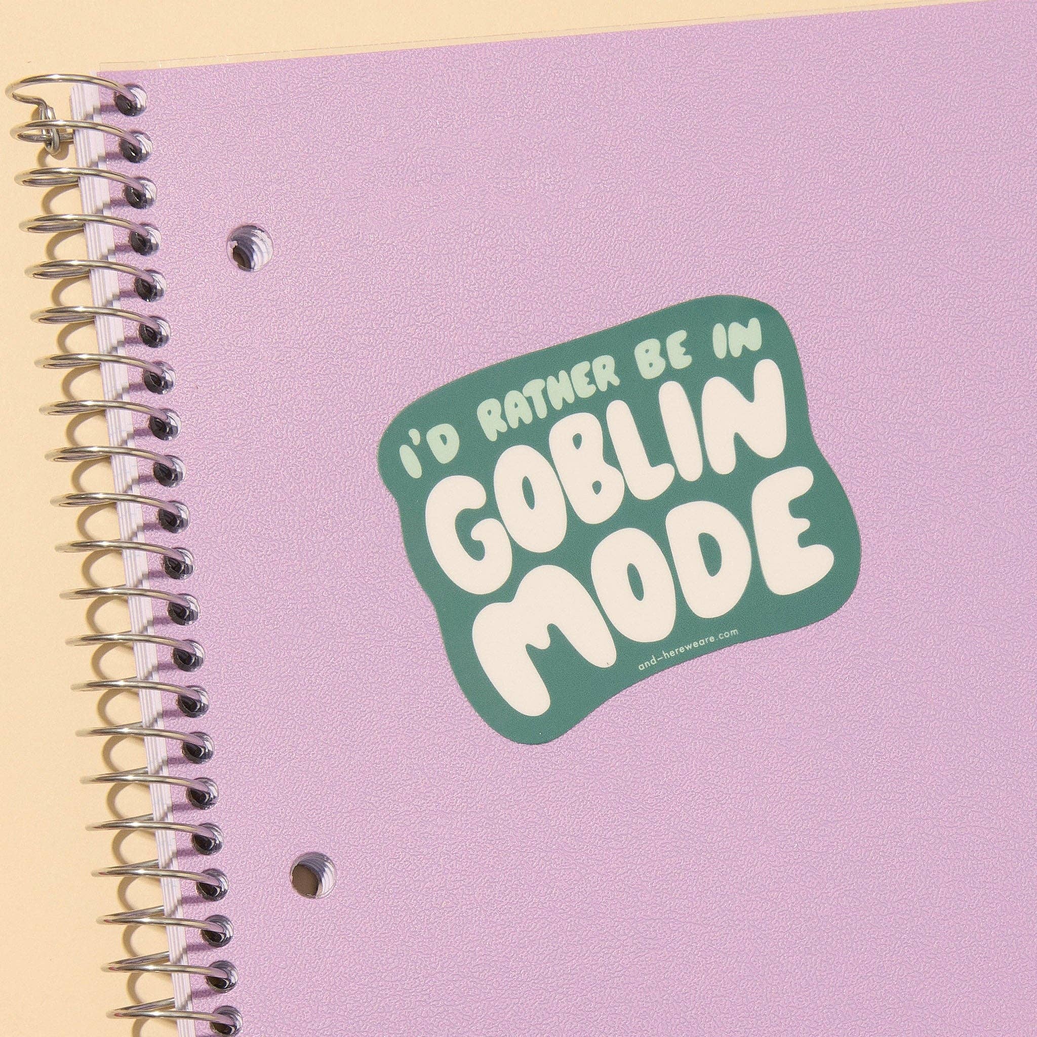 And Here We Are Goblin Mode Vinyl Sticker - Image 2