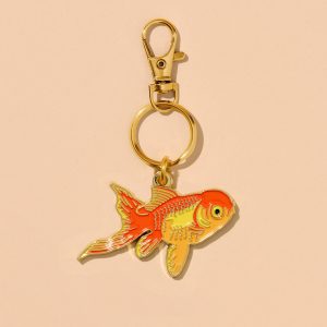 And Here We are Koi Goldfish Enamel Keychain & Bag Charm