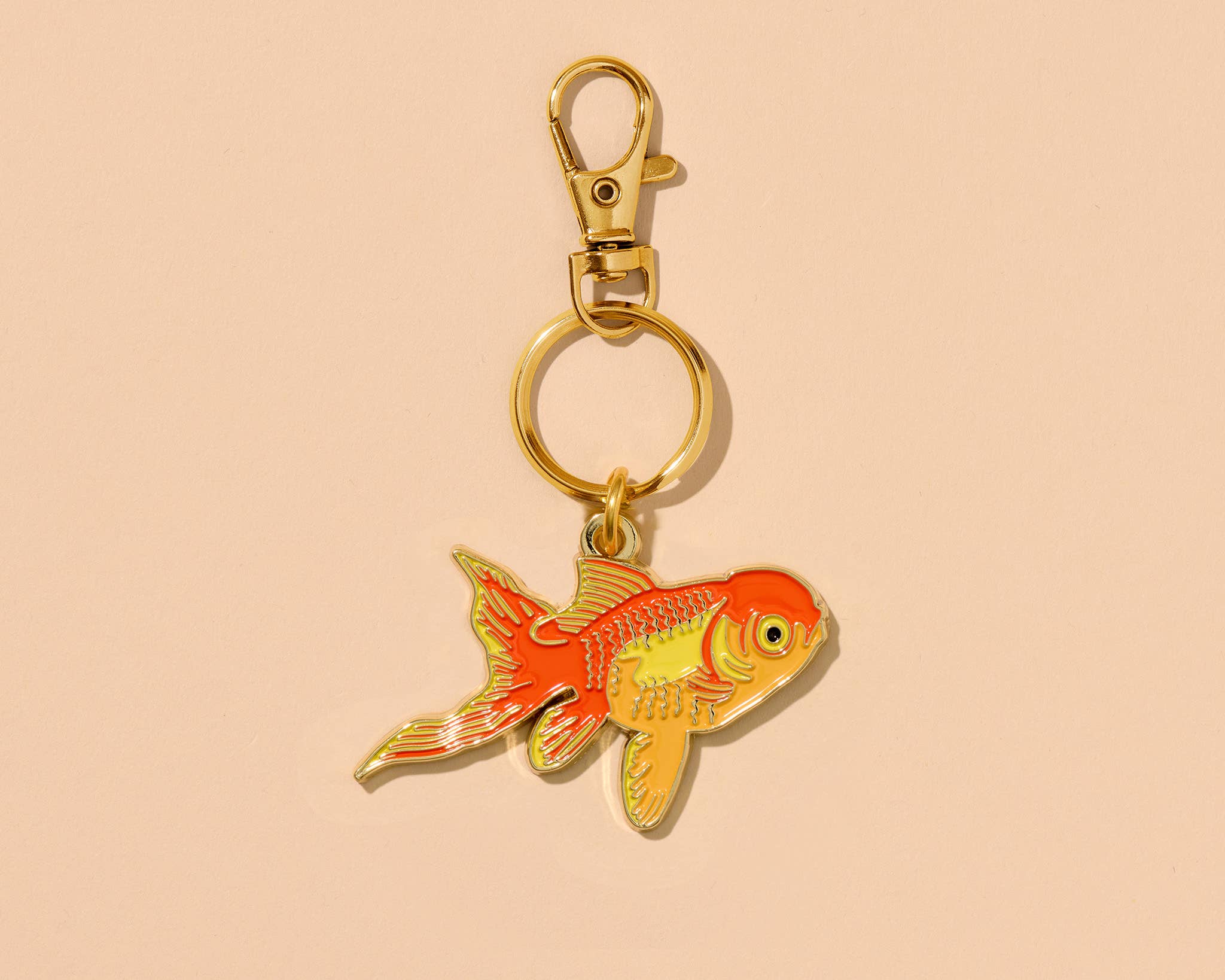 And Here We are Koi Goldfish Enamel Keychain & Bag Charm