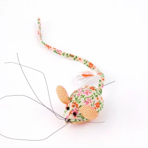Petit Pan Grigri Souris Flower Power Pink Mouse