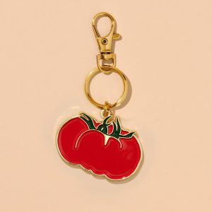 And Here We Are Heirloom Tomato Enamel Keychain & Bag Charm