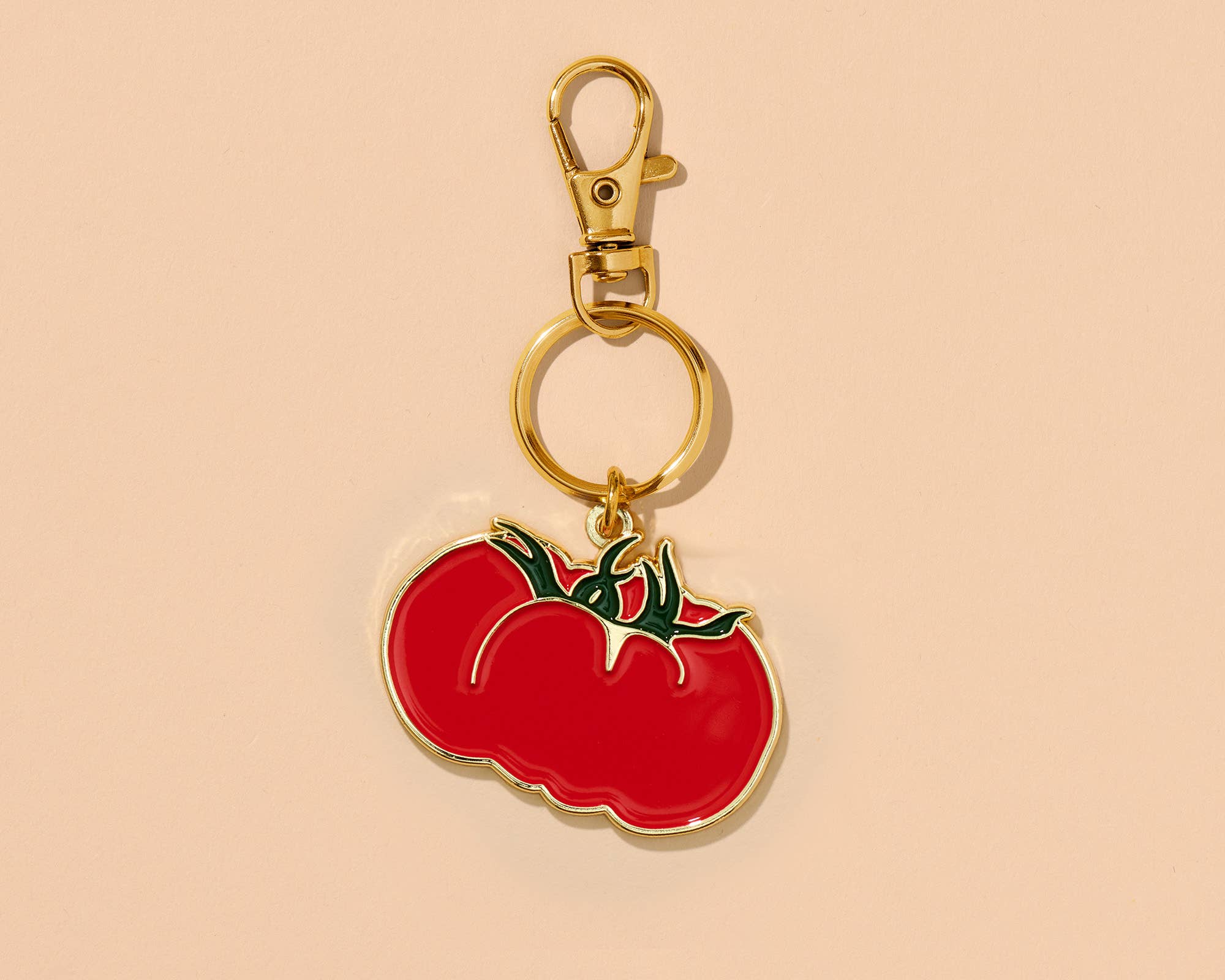 And Here We Are Heirloom Tomato Enamel Keychain & Bag Charm