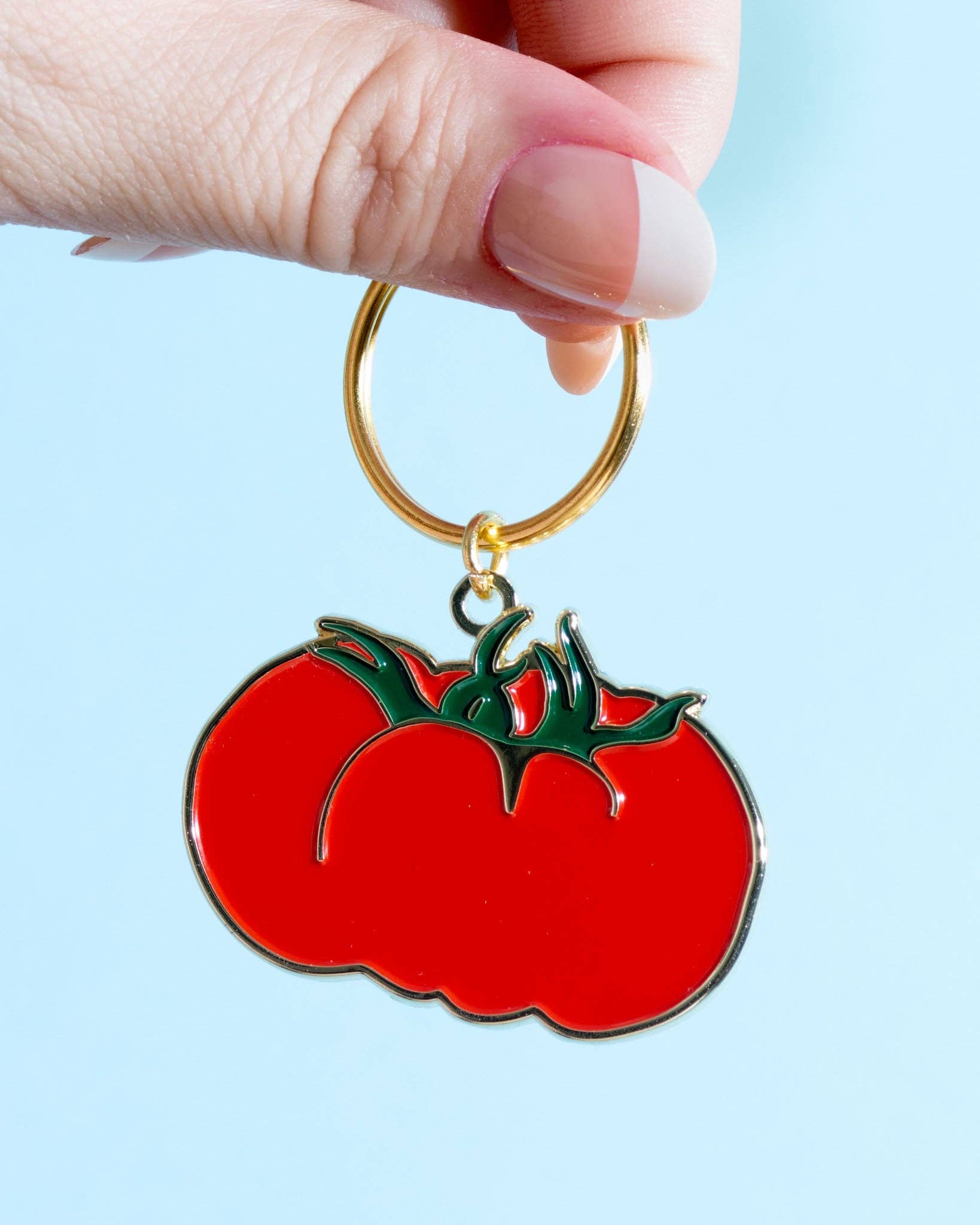 And Here We Are Heirloom Tomato Enamel Keychain & Bag Charm - Image 5