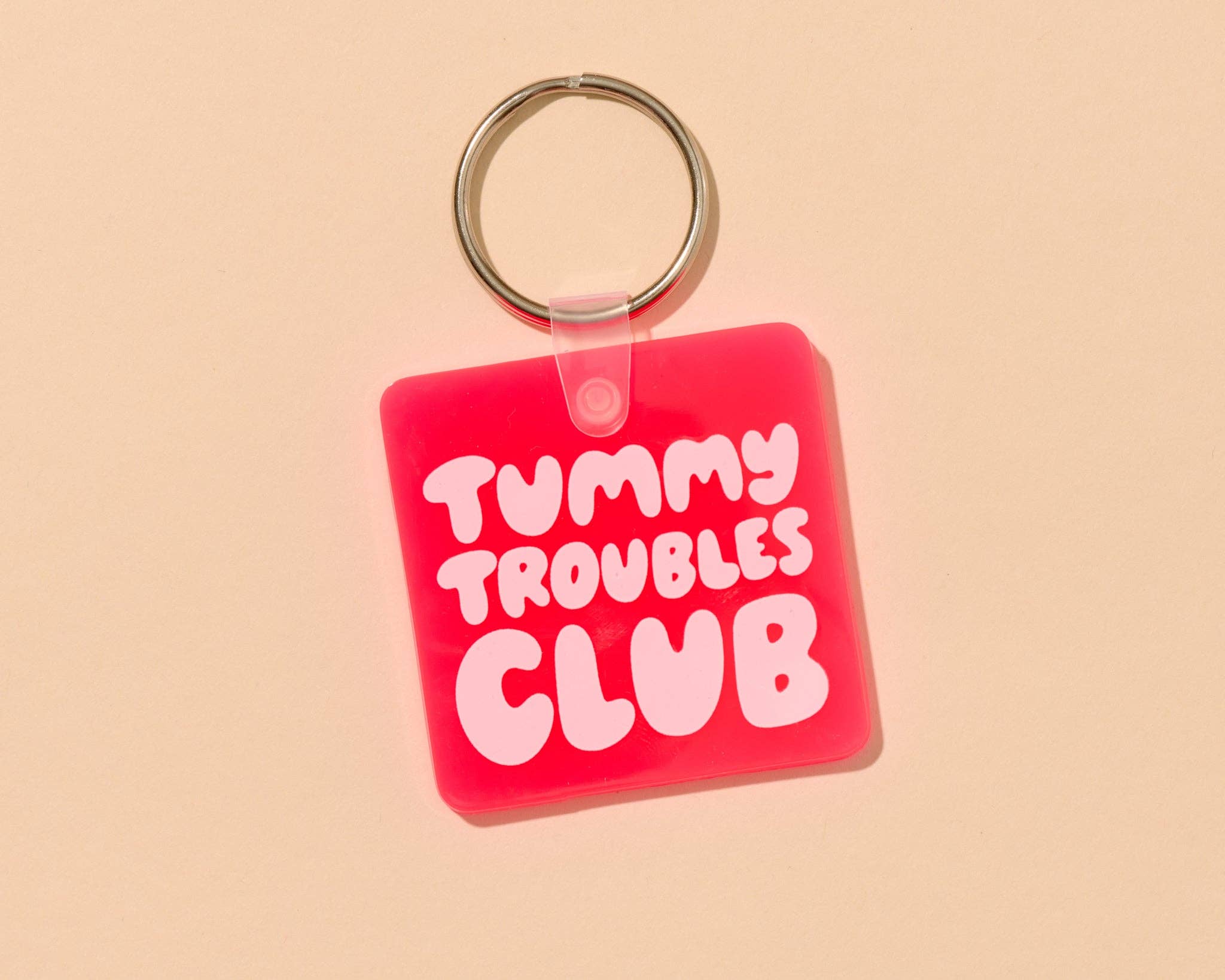 And We Here Tummy Troubles Club PVC Soft Keychain - Image 2
