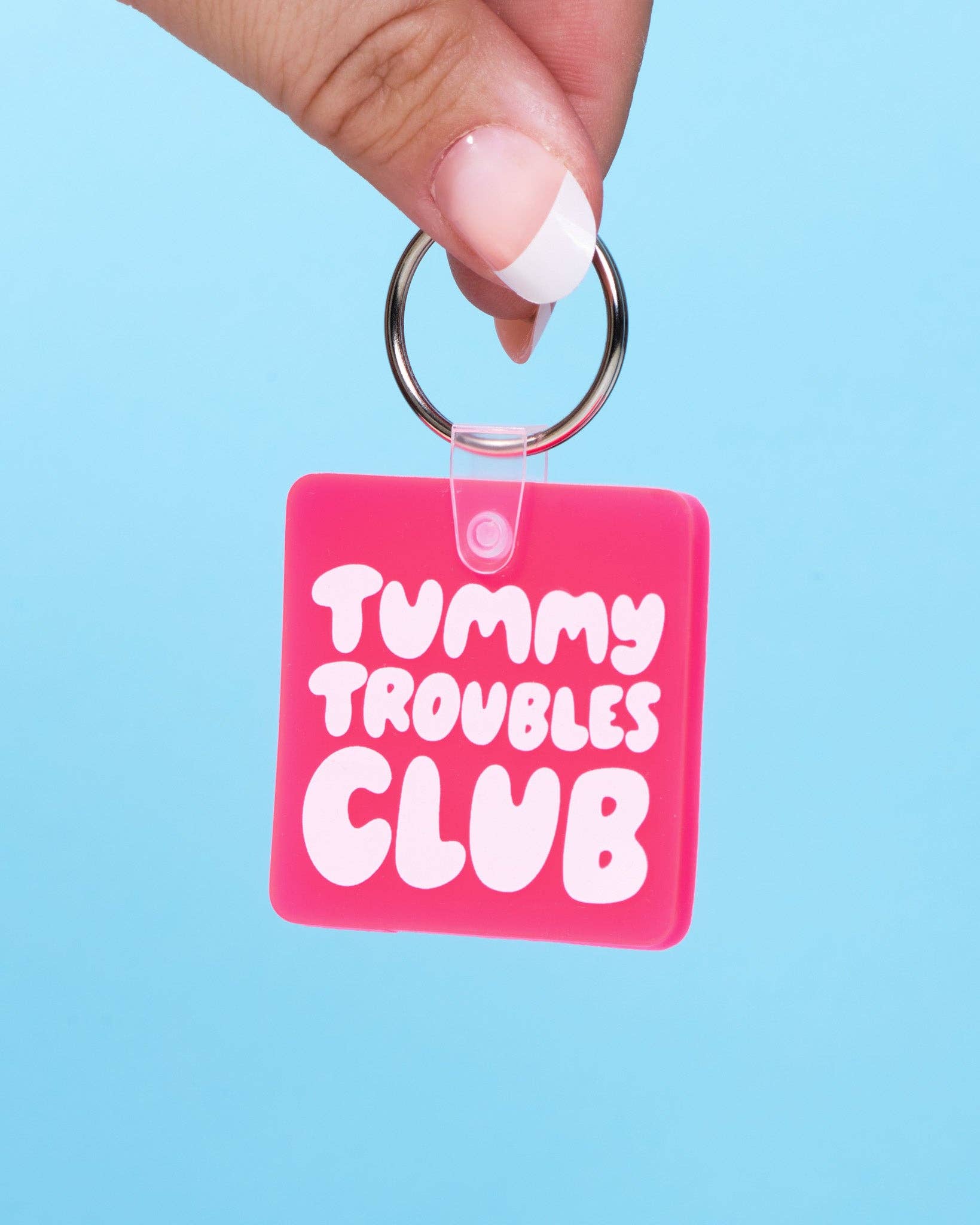 And We Here Tummy Troubles Club PVC Soft Keychain - Image 4